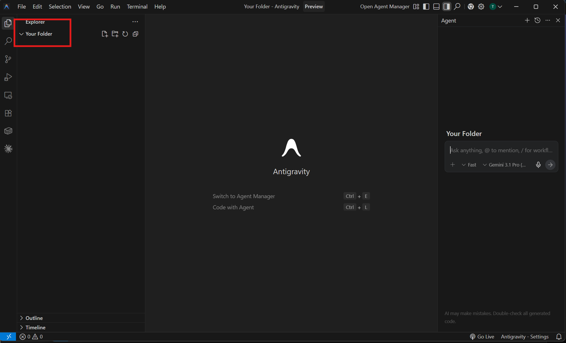 Antigravity — Google's AI coding agent powered by Gemini 3.1 Pro