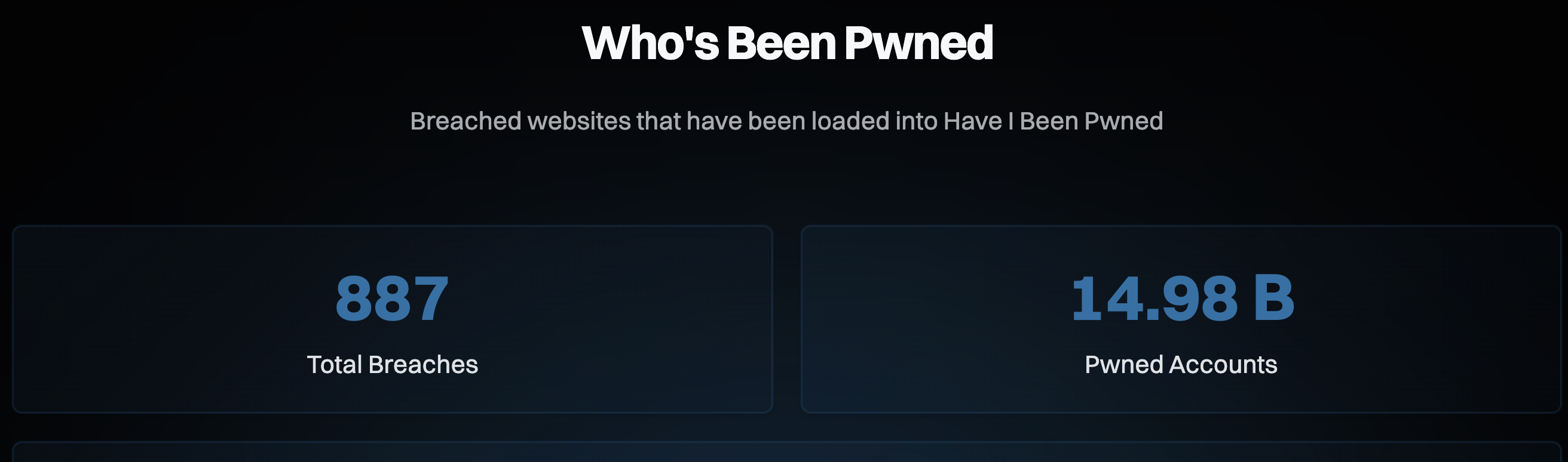 Whos been pwned