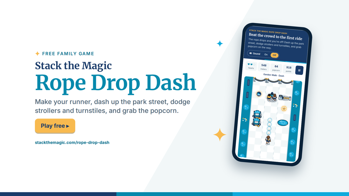 Stack the Magic Rope Drop Dash, a free three-lane running game, shown on a phone