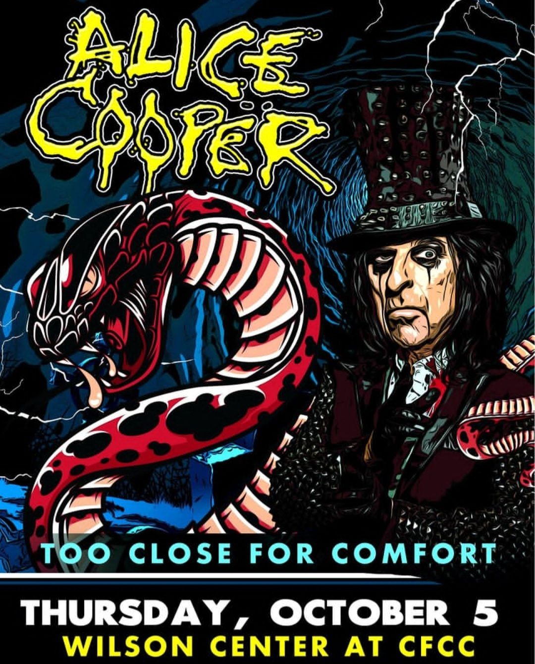 Concert Recap: Alice Cooper's "Too Close For Comfort" Tour in Wilmington, NC (October 5, 2023)