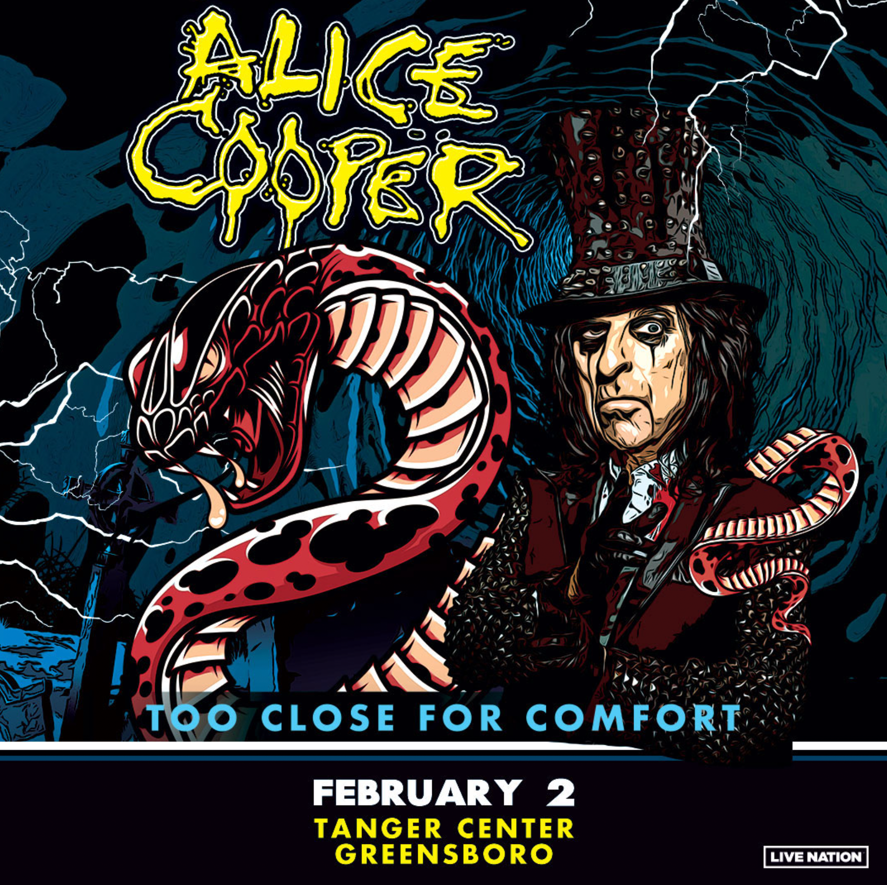 Concert Recap: Alice Cooper's "Too Close For Comfort" Tour in Greensboro, NC (February 2, 2025)