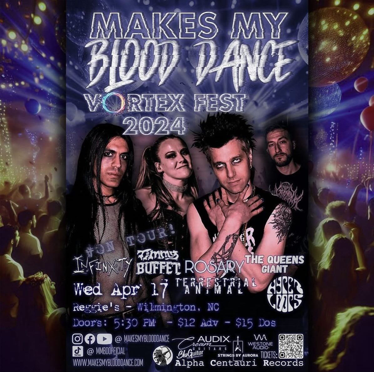 Concert Recap: Makes My Blood Dance — The "Vortex Fest" Tour in Wilmington, NC (April 17, 2024)