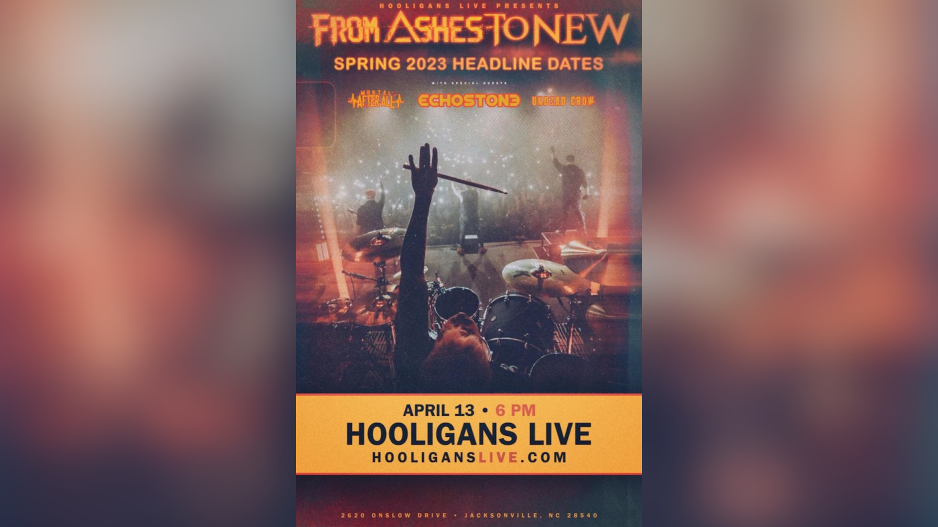 Concert Recap: From Ashes to New in Jacksonville, NC (April 13, 2023)