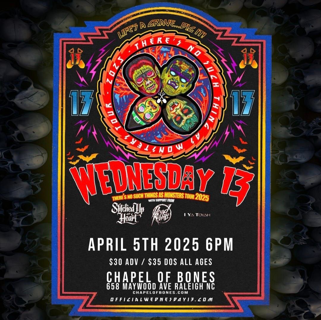 Concert Recap: Wednesday 13's "There's No Such Thing As Monsters" Tour in Raleigh, NC (April 5, 2025)