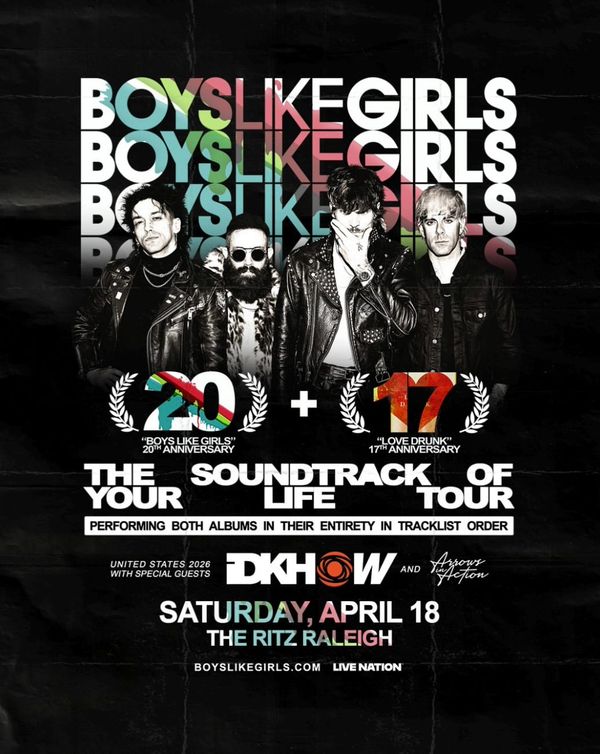 Concert Recap: Boys Like Girls' "Soundtrack of Your Life" Tour in Raleigh, NC (April 18, 2026)