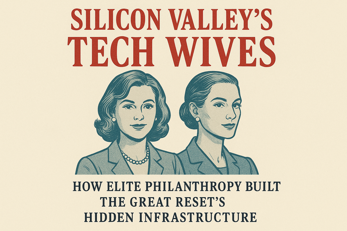 "Silicon Valley's Tech Wifes": How Elite Philanthropy Built the Great Reset's Hidden Infrastructure