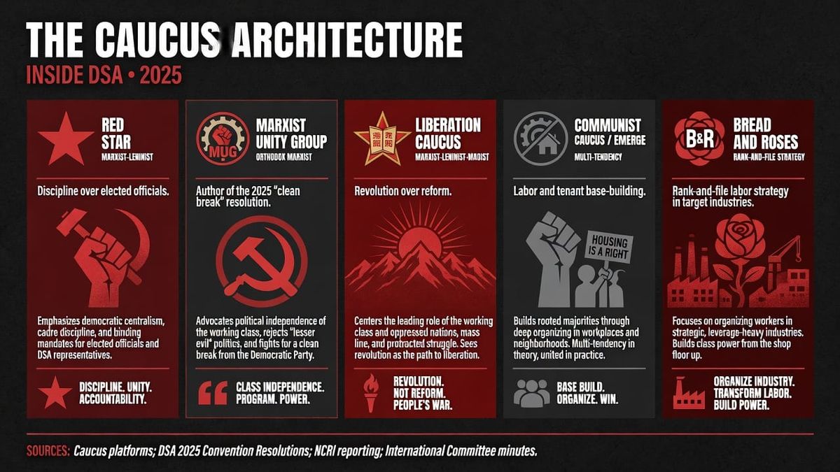 Red star rising: the communist caucuses steering America's largest socialist group