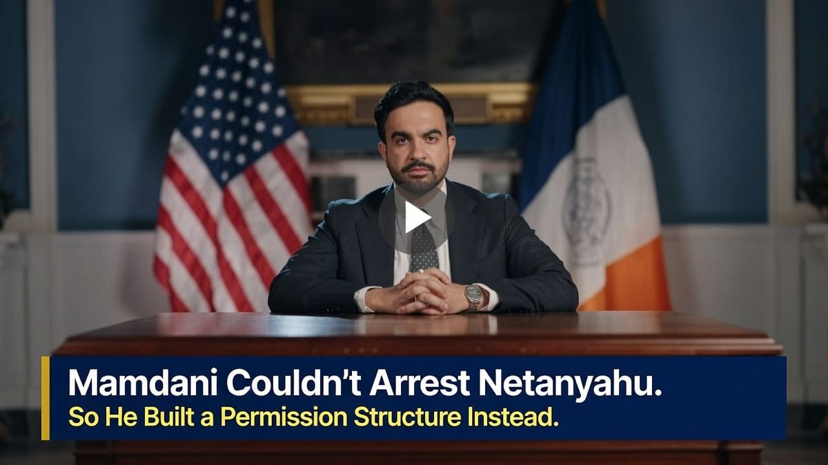 Mamdani Couldn't Arrest Netanyahu. So He Built a Permission Structure Instead.
