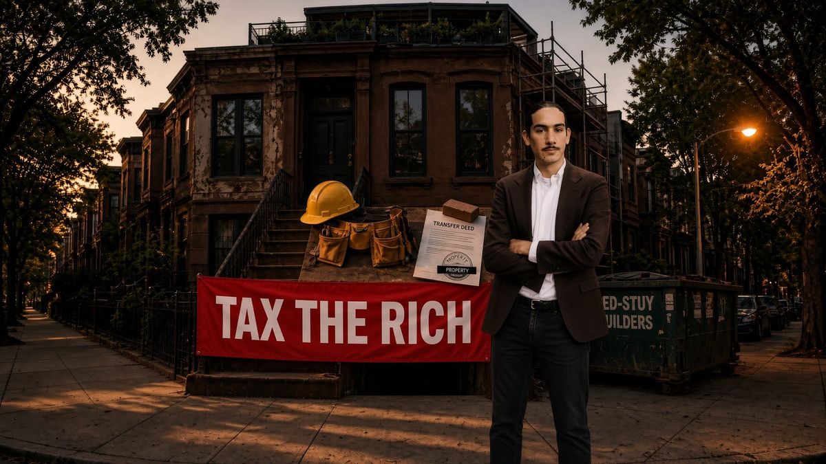 DSA's 'Tax the Rich' Chair Lives in a $1.5 Million Bed-Stuy paid by his parents