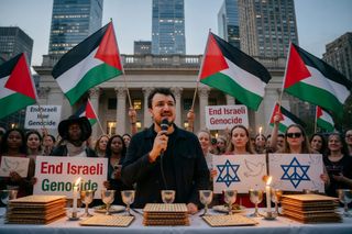 Mahmoud Khalil Used a Passover Seder to Call for the End of Israel and Attack NYC's Comptroller on Bonds