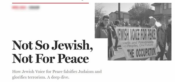 Jewish Voice for Peace is more like Jihad Violence and Propaganda.