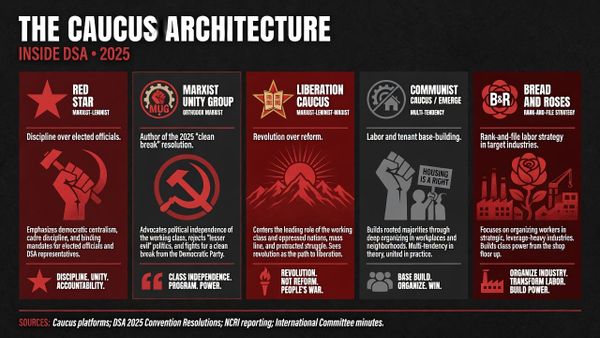 Red star rising: the communist caucuses steering America's largest socialist group