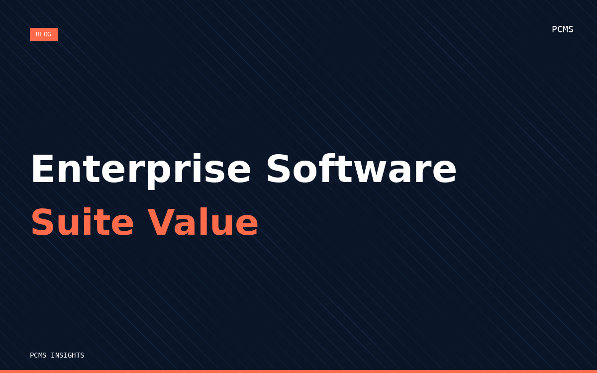Value of Enterprise End-To-End Software Suite
