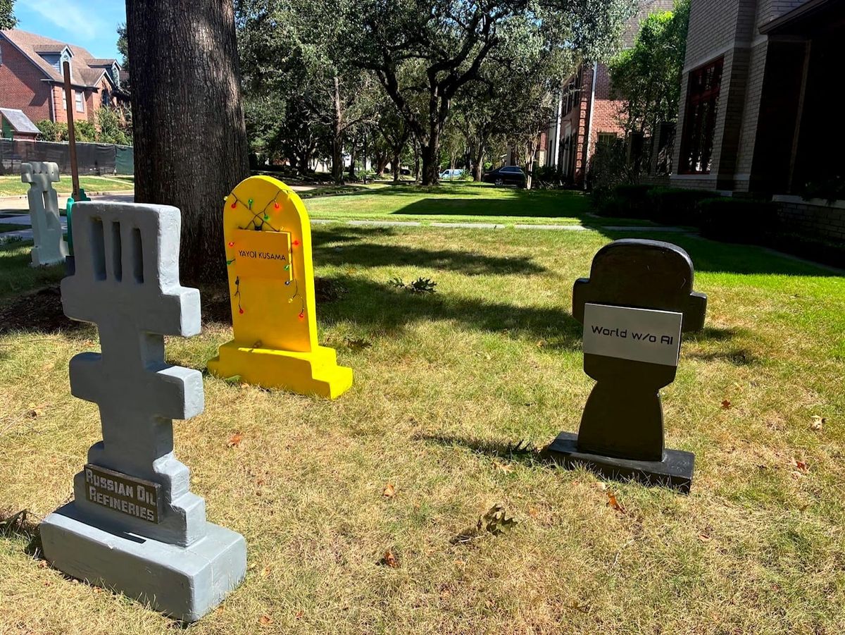 A Whimsical And Colorful Houston Halloween Graveyard