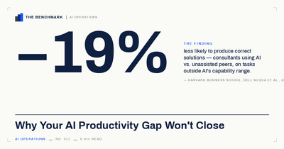 Why Your AI Productivity Gap Won't Close