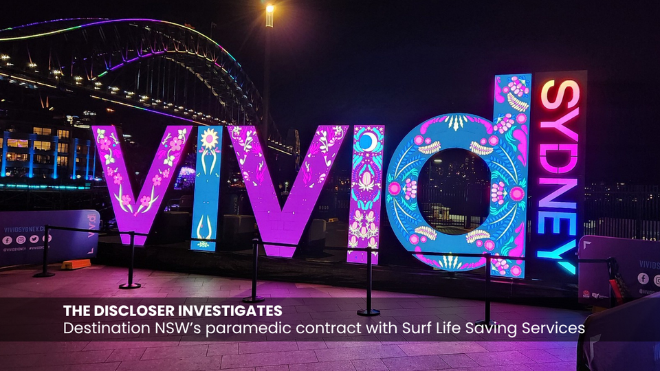 Public safety at Vivid ‘compromised’ after NSW government backs unauthorised paramedic provider