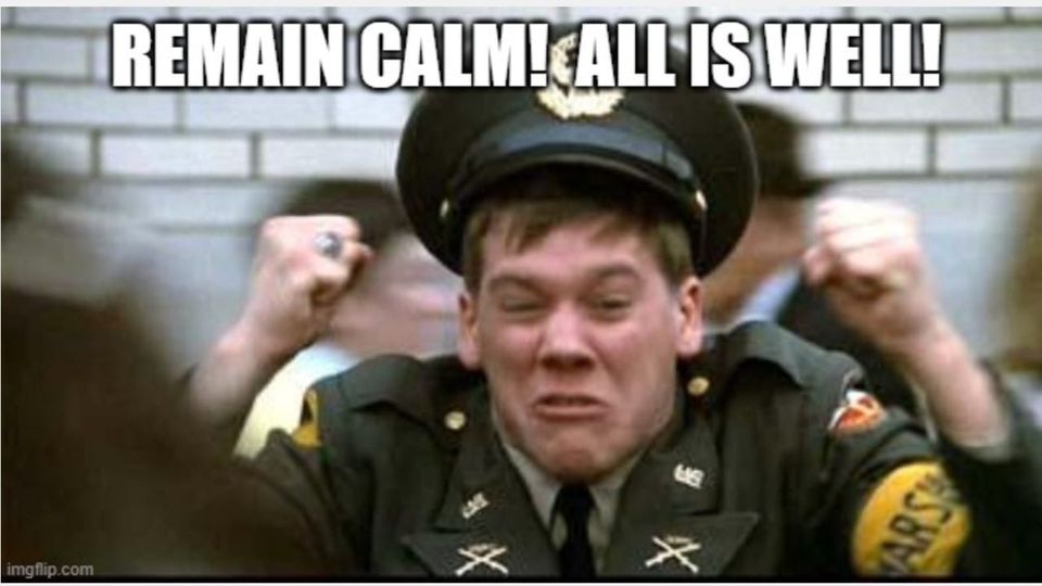 I don't know how any of us are doing whatever this is