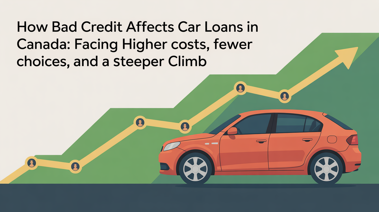 How Bad Credit Affects Car Loans in Canada: Facing Higher Costs, Fewer Choices, and a Steeper Climb