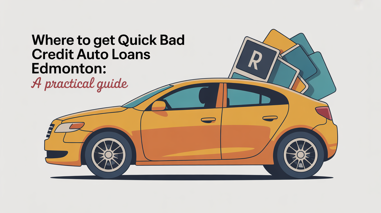 Where to Get Quick Bad Credit Auto Loans Edmonton: A Practical Guide