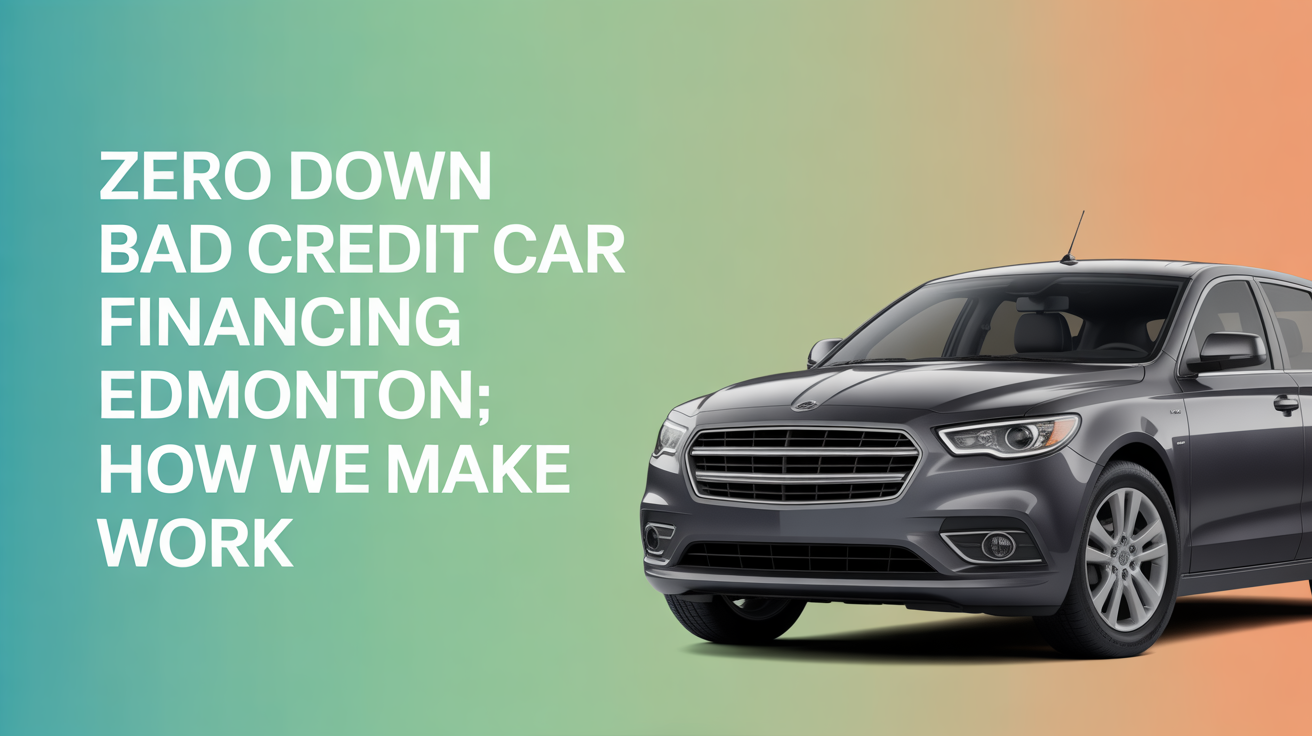 Zero Down Bad Credit Car Financing Edmonton Alberta: How We Make It Work