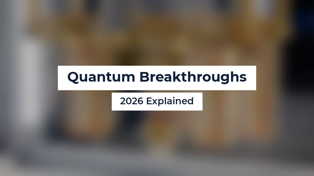 Quantum Breakthroughs