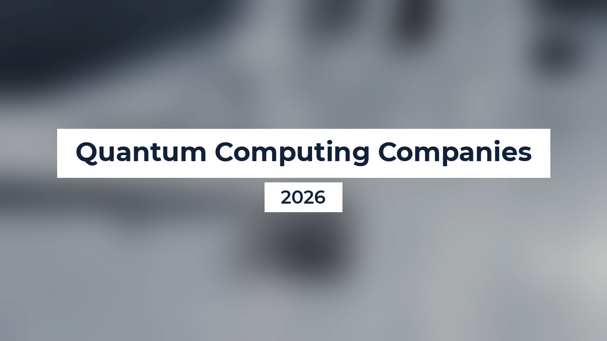 Quantum Computing Companies