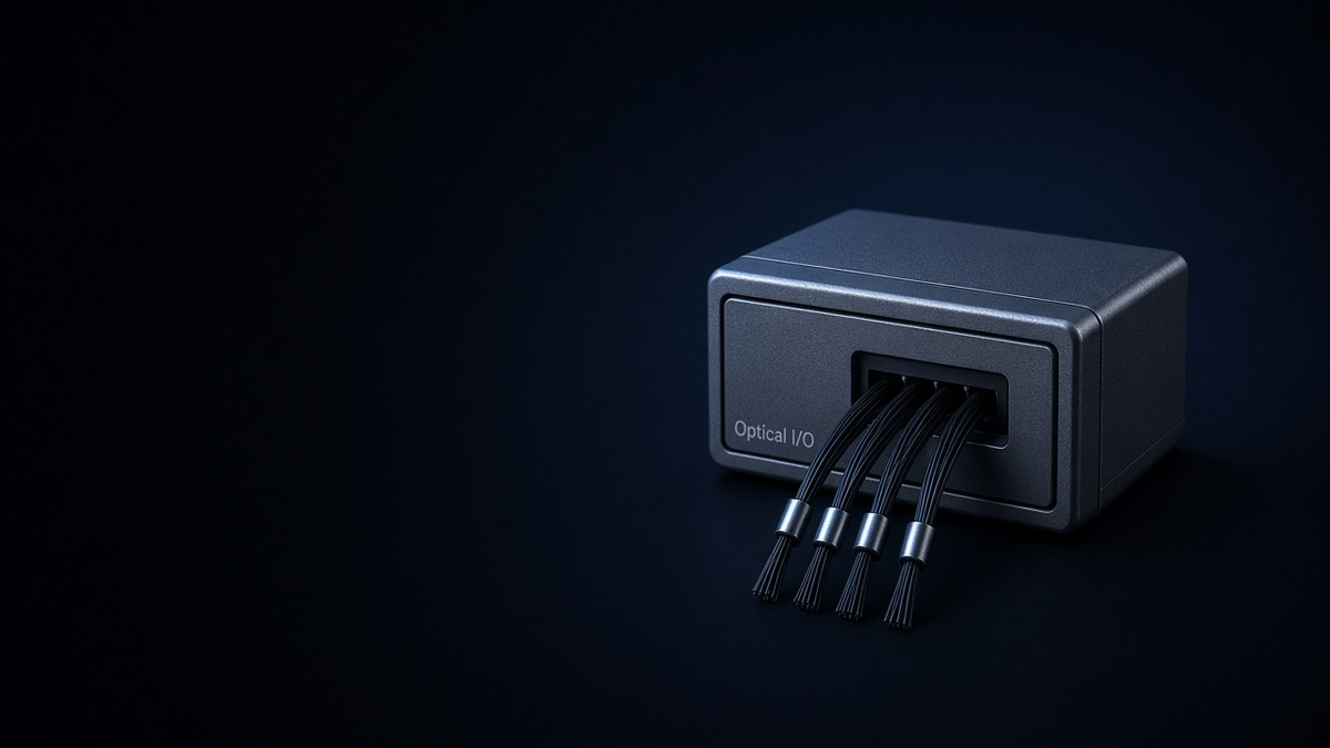Optical I/O photonic module with fiber pigtail
