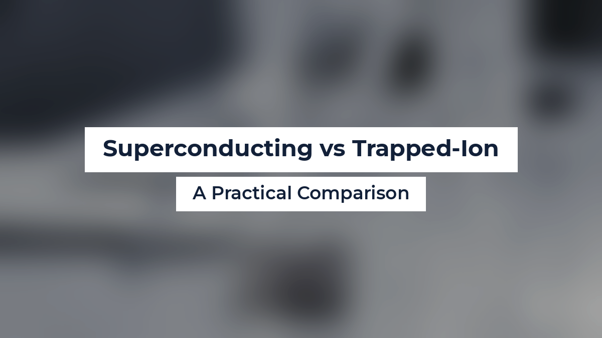 Superconducting vs Trapped-Ion