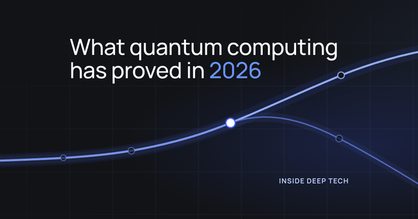 Two diverging curves on a dark grid, marking the point where demonstrated results and roadmap promises separate
