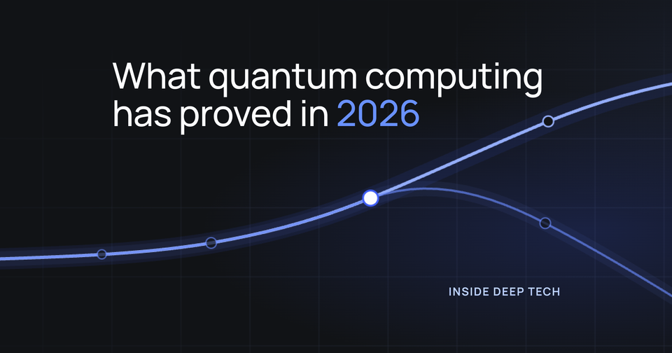 Two diverging curves on a dark grid, marking the point where demonstrated results and roadmap promises separate