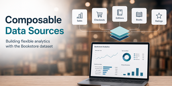 More cases for composable data sources - using bookshop data