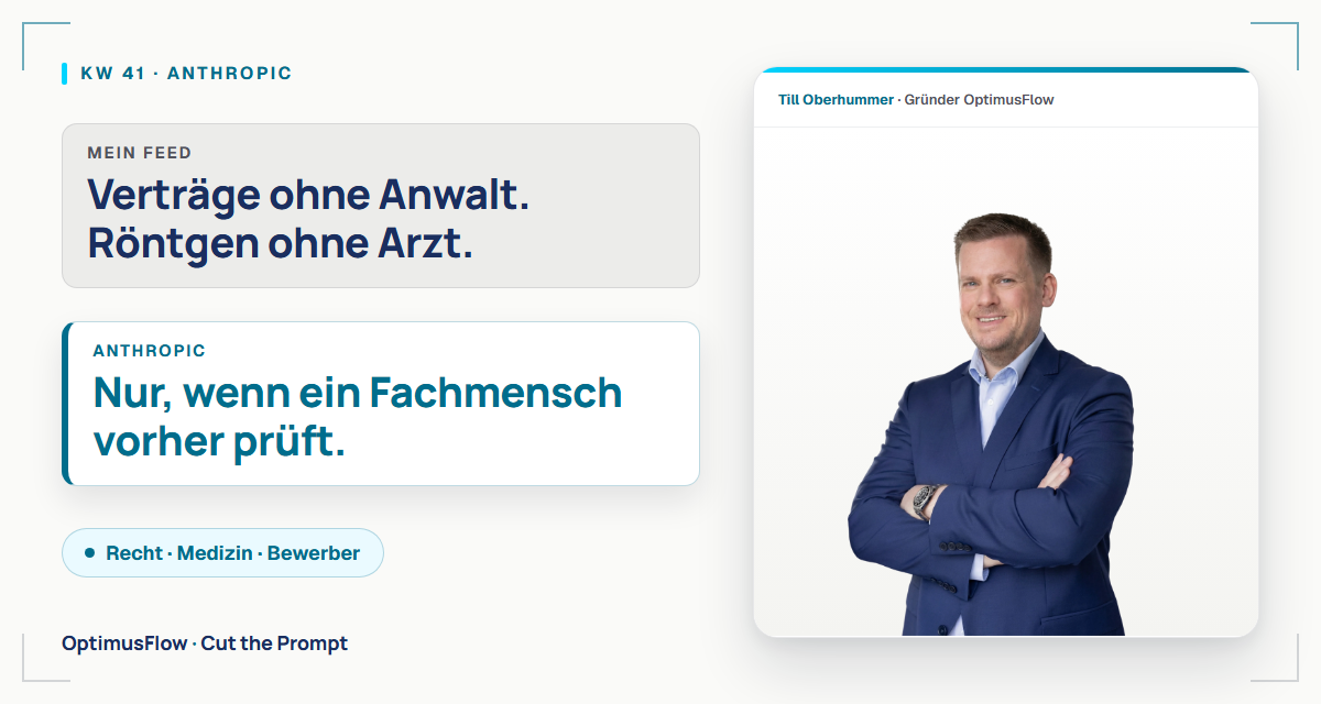KI statt Anwalt? Anthropic verlangt einen Menschen, der prüft