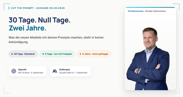 GPT-6 und Fable 5.1: Deine Prompts liegen 30 Tage beim Anbieter