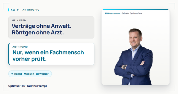 KI statt Anwalt? Anthropic verlangt einen Menschen, der prüft