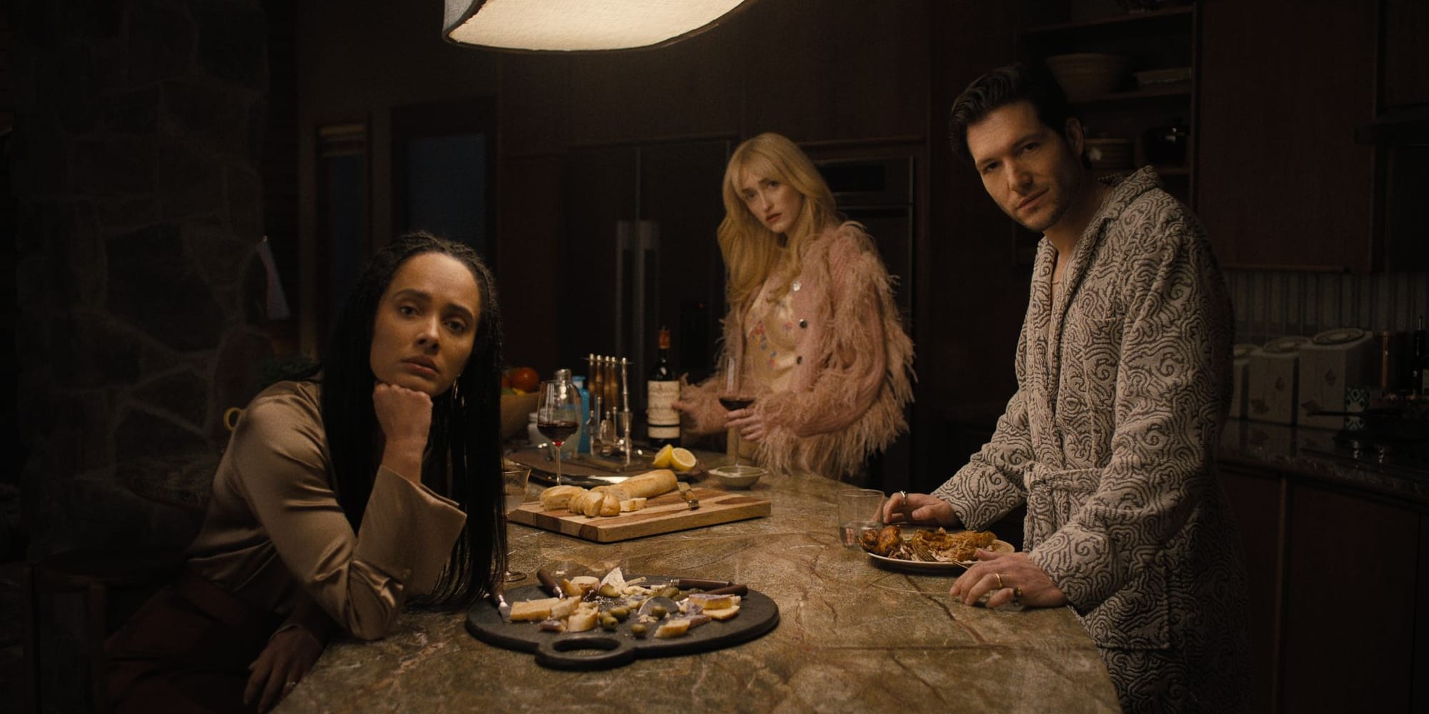 Three new in-laws stare at you and are not very nice about it.