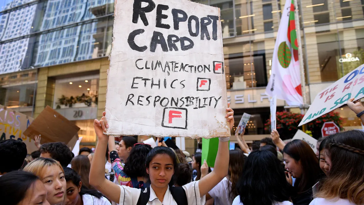Students out in force in battle against climate change
