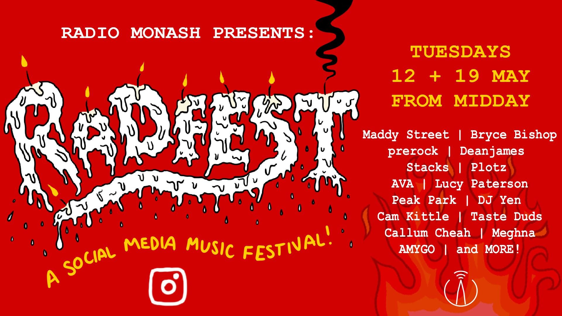 You Can't Stop The Music: Radio Monash to broadcast online festival