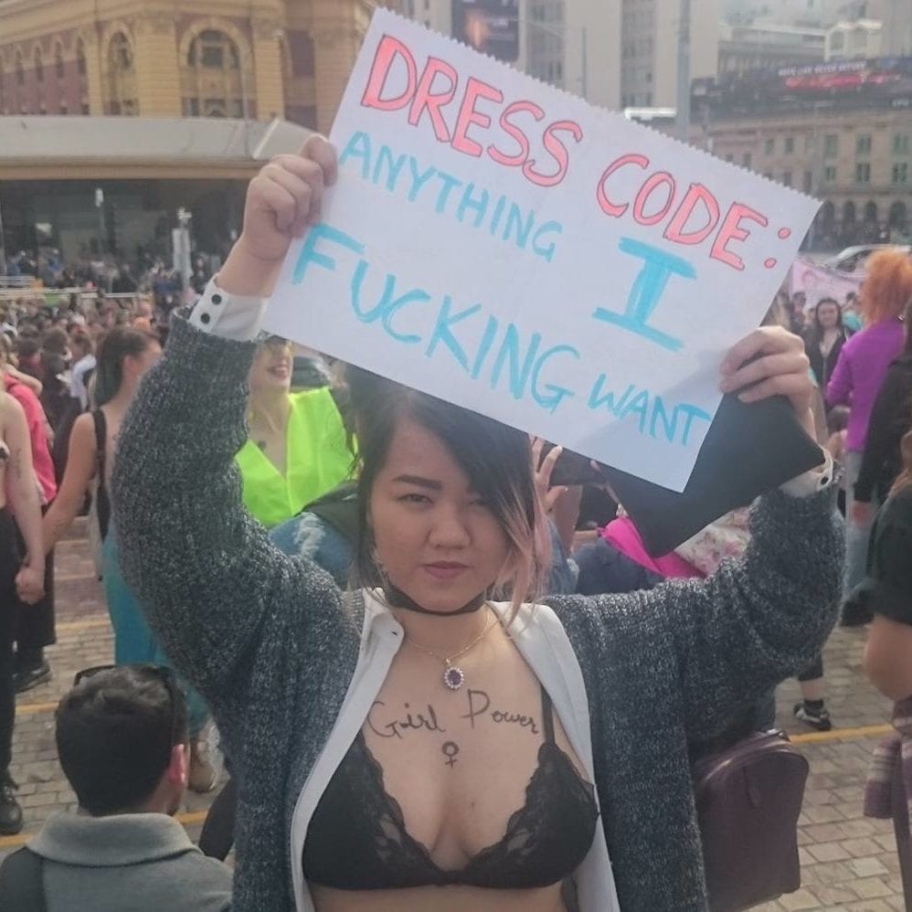 Stop blaming the victim: women march to condemn slut-shaming