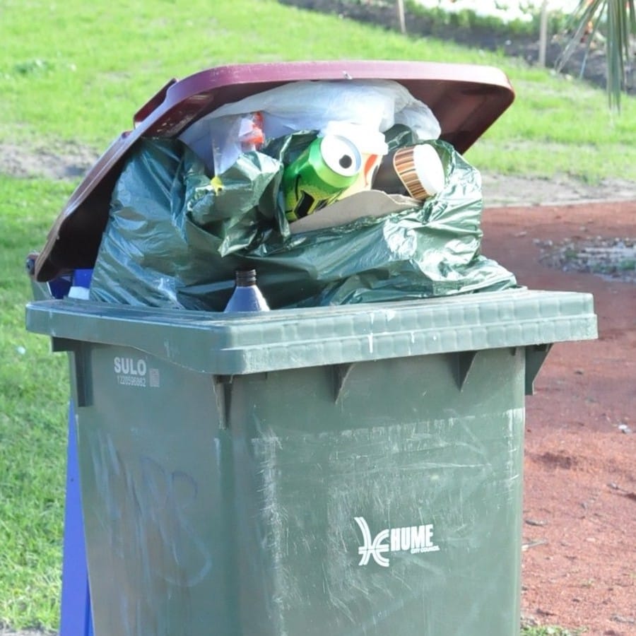 Hume Council looks to the sun to fix overflowing bins
