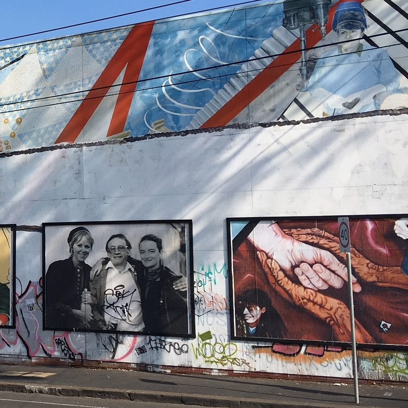 Mural vandalised, but message loud and clear