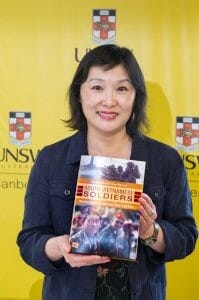 Nathalie Nguyen at her book launch in 2017  PHOTO: courtesy of the Australian Centre for the Study of Armed Conflict and Society, UNSW Canberra at the Australian Defence Force Academy.
