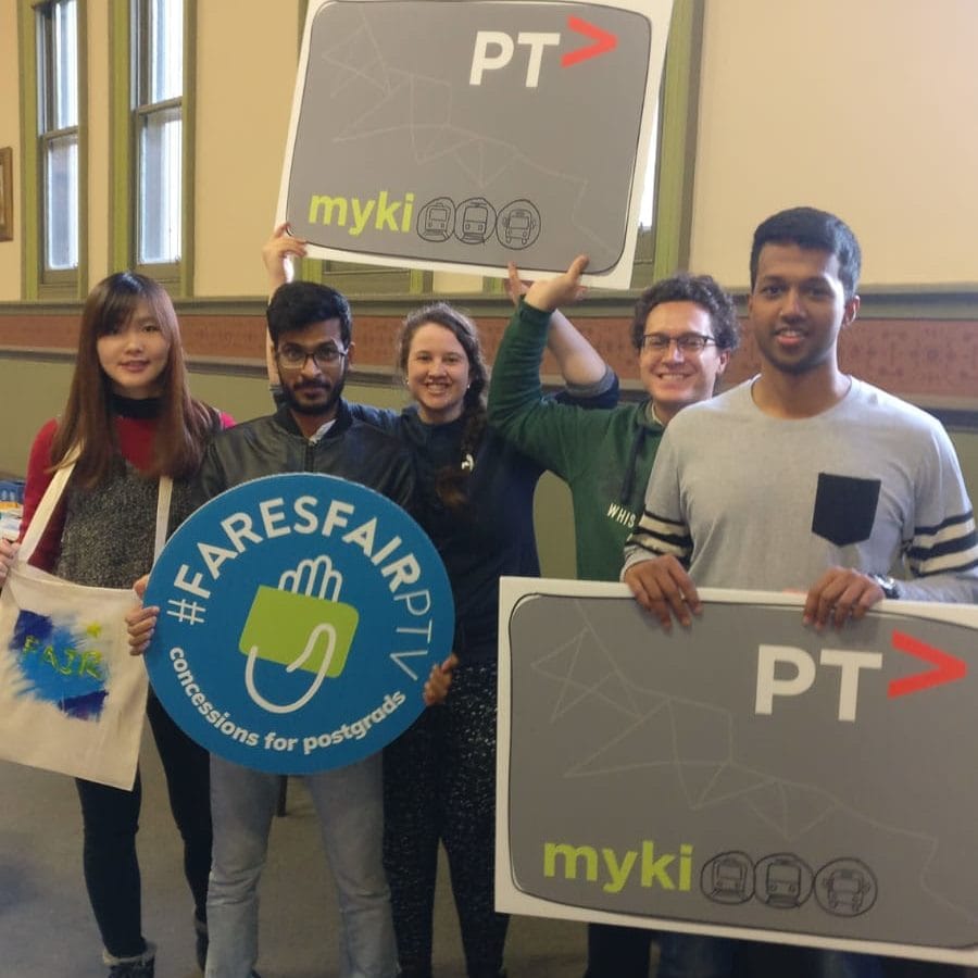 Monash rally today to push for postgraduate travelling concessions