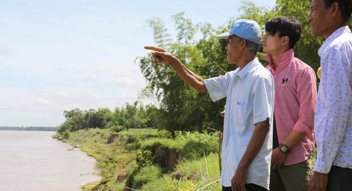 Island erosion threatens Mekong river community