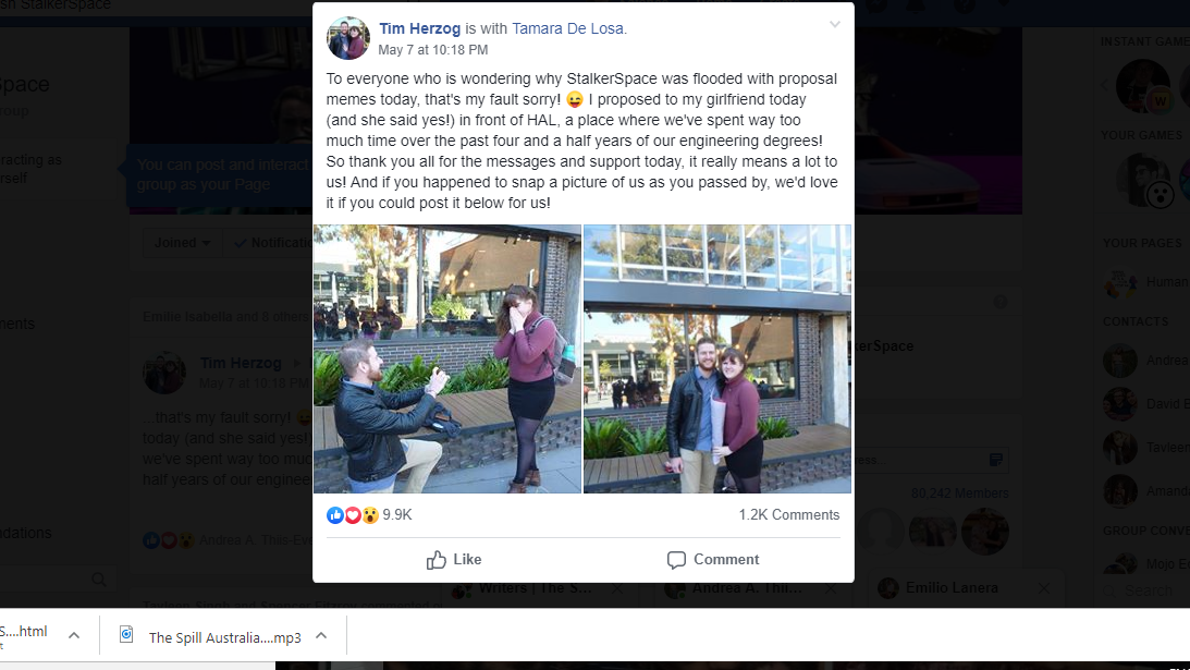 Monash University love story goes viral