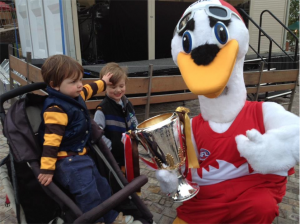 The crying swan: the Hawks fan inside the Sydney mascot suit