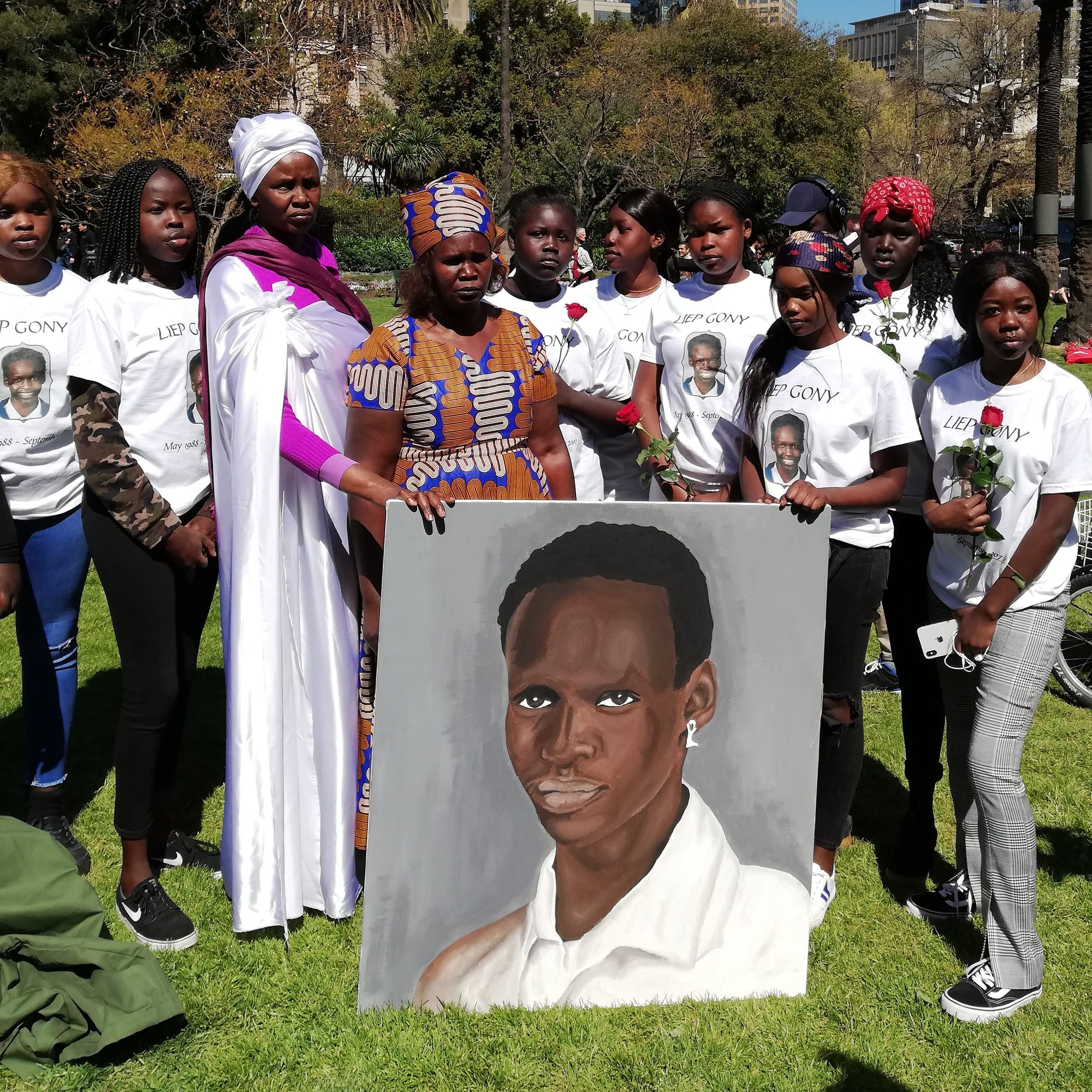 Memorial to Liep Gony: Family gather to honour their murdered boy