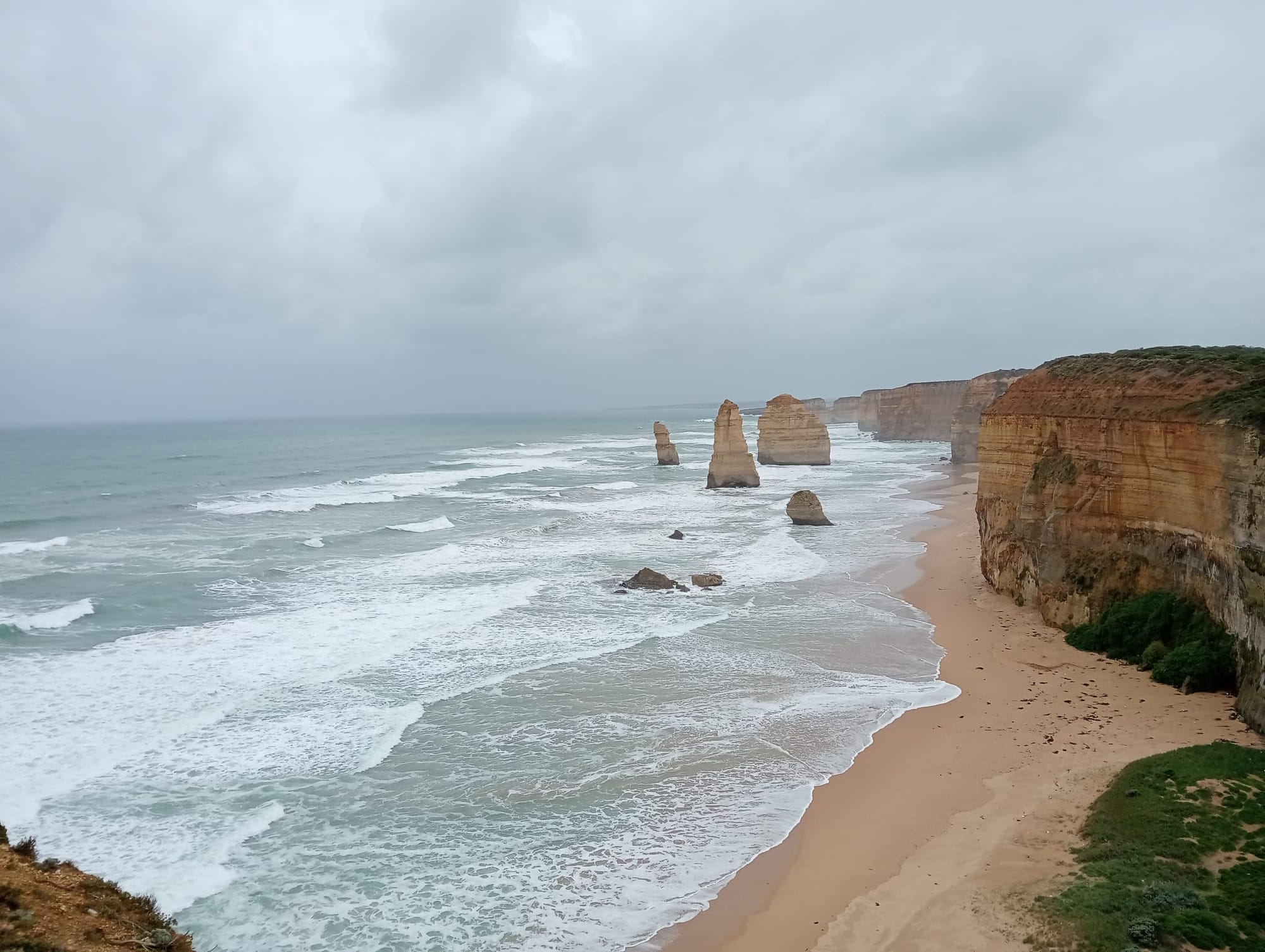 Tourist taxing the Twelve Apostles