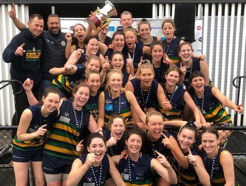 Saints shine in wet to claim first VAFA Women's flag post image