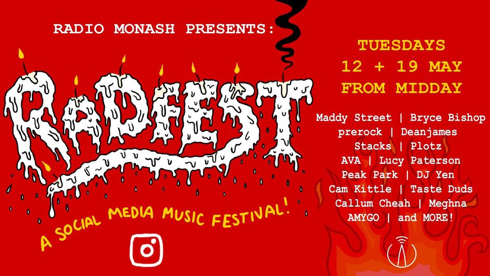 You Can't Stop The Music: Radio Monash to broadcast online festival post image