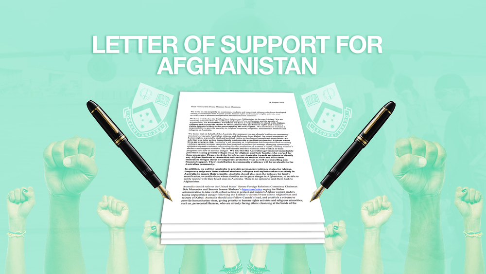 The PM responds to Monash University's plea to help Afghan people post image